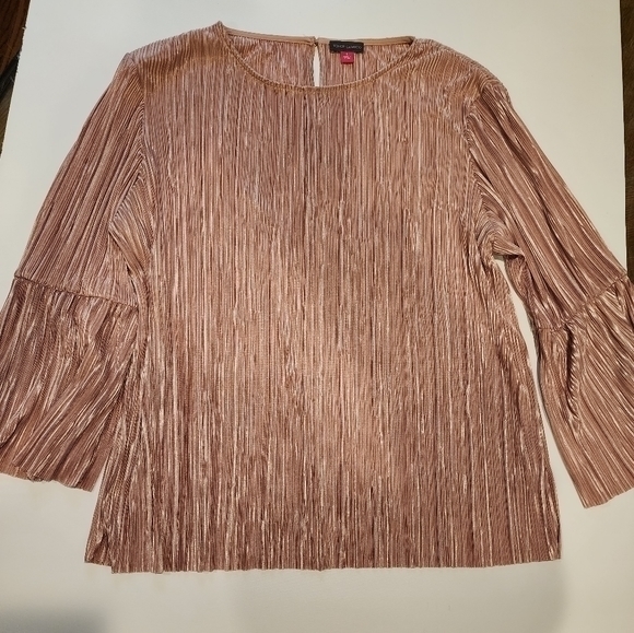 Vincent Camuto Size Large Pink Blouse - Picture 9 of 9